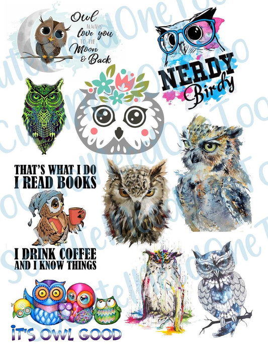 OWL Waterslide Decal - SoCuteINeedOneToo
