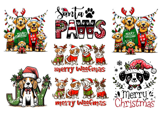 Pup Christmas Waterslide Decals - SoCuteINeedOneToo