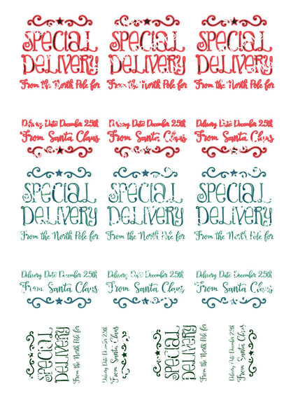 Special Delivery Waterslide Decals - SoCuteINeedOneToo