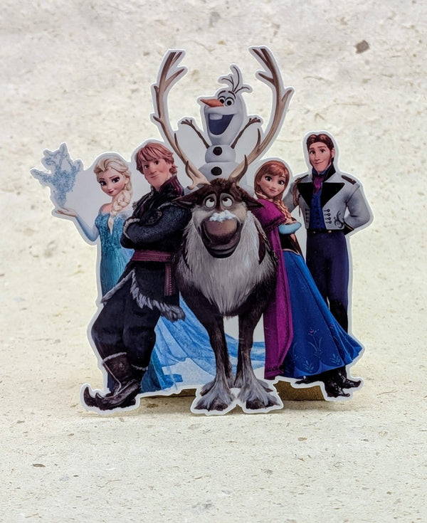 Snow princess group die-cut sticker