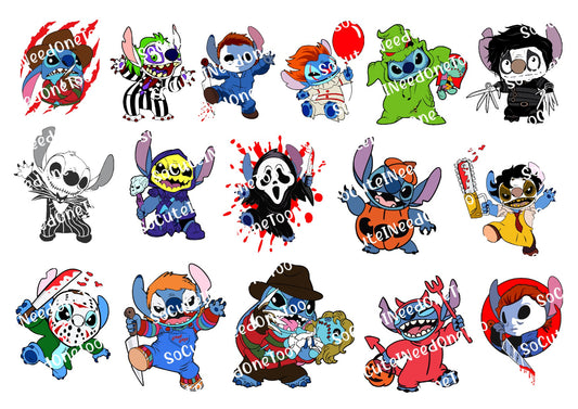 Stitch - Halloween #2 Waterslide Decals - SoCuteINeedOneToo