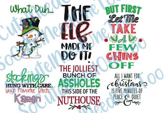 The Elf Made Me Do It Waterslide Decals - SoCuteINeedOneToo