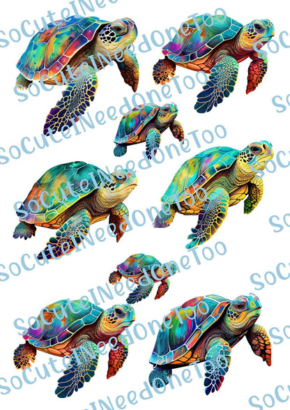 Turtles - Beautiful Colors of Waterslides - SoCuteINeedOneToo