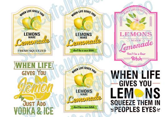 When Live Gives You - Bitch #2 Waterslide Decals - SoCuteINeedOneToo