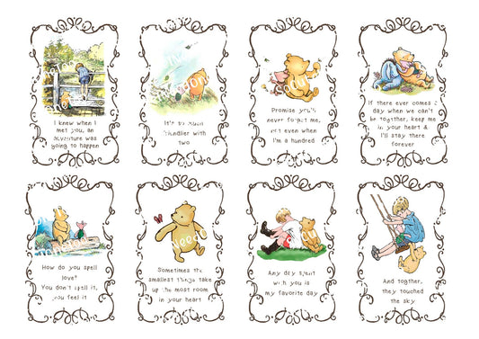 WINNIE QUOTES SM BANNER 3.75 Waterslide Decals - SoCuteINeedOneToo