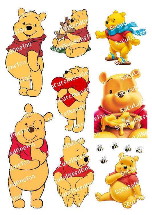 Winnie The Pooh #4 Waterslide Decals - SoCuteINeedOneToo