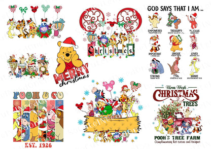Winnie The Pooh Christmas Waterslides | Fun & Easy-to-Apply | Perfect for Christmas Celebrations - SoCuteINeedOneToo