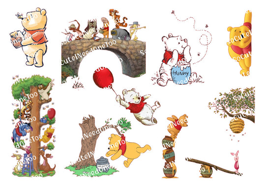 Winnie the Pooh Trees Waterslide Decals - SoCuteINeedOneToo