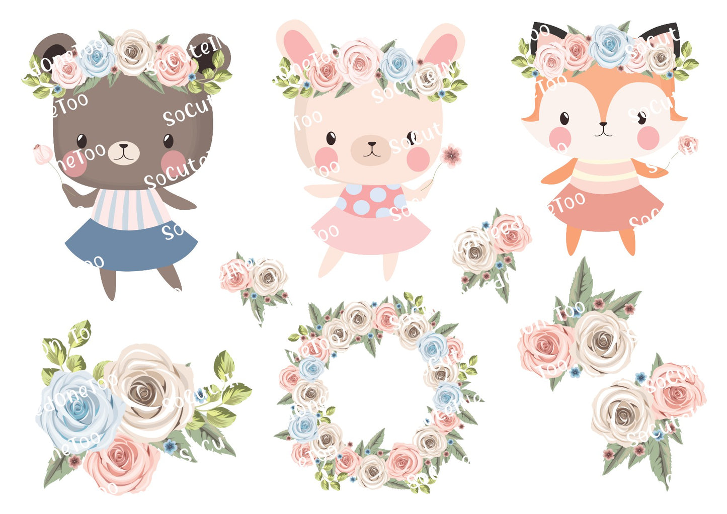 Woodland Fairies #2 Waterslide Decals - SoCuteINeedOneToo