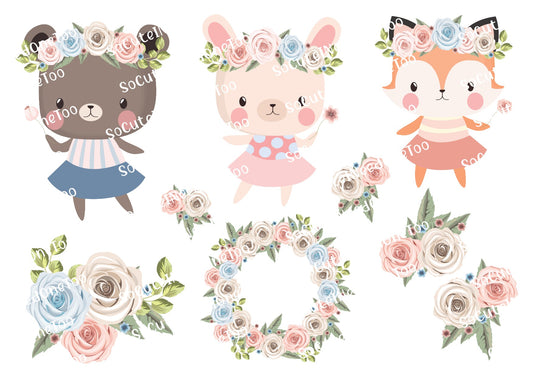 Woodland Fairies #2 Waterslide Decals - SoCuteINeedOneToo