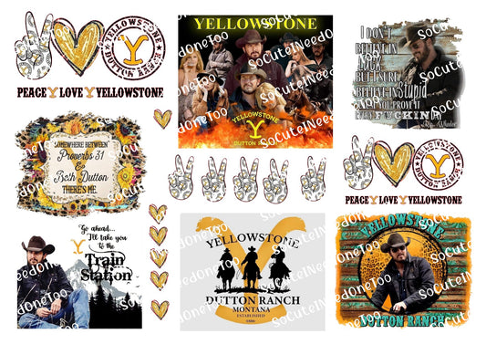 Yellowstone #4 Waterslide Decals - SoCuteINeedOneToo